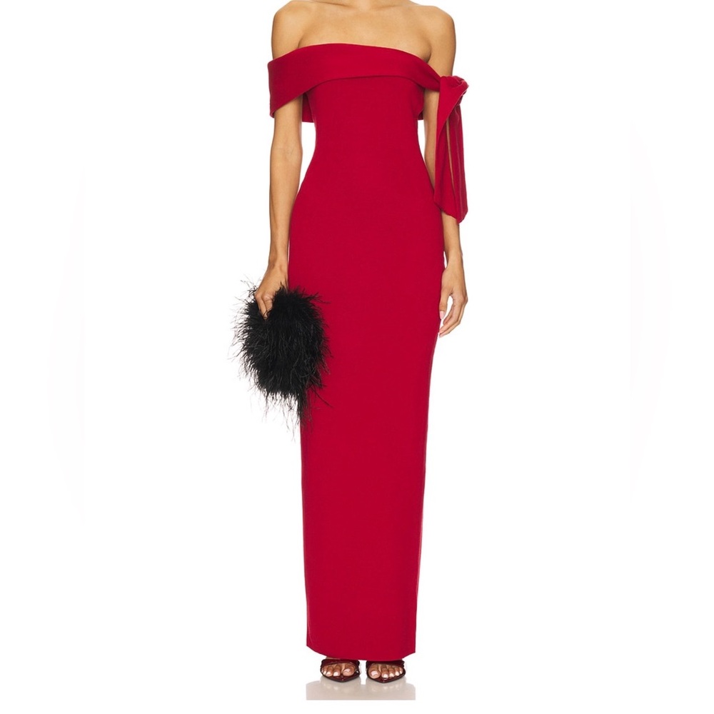 REVOLVE Strapless Scarlet Dress